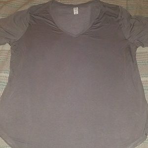 Old Navy Luxe Gray V-neck Tee